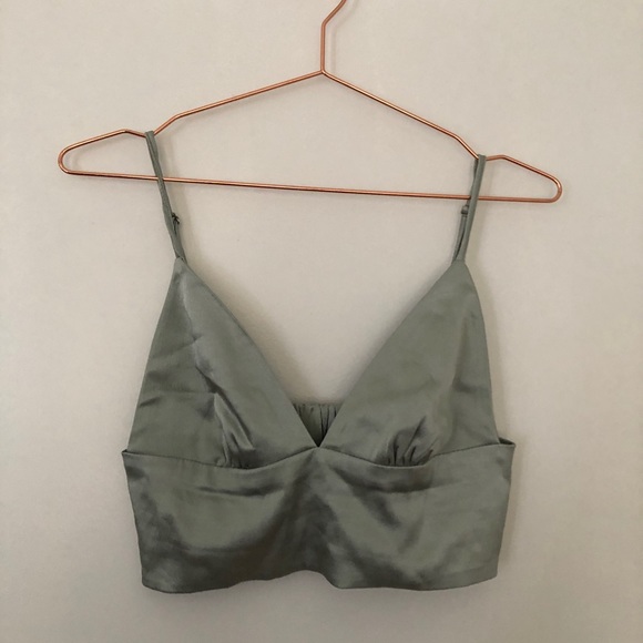 Zara Tops - Zara Teal Crop Top